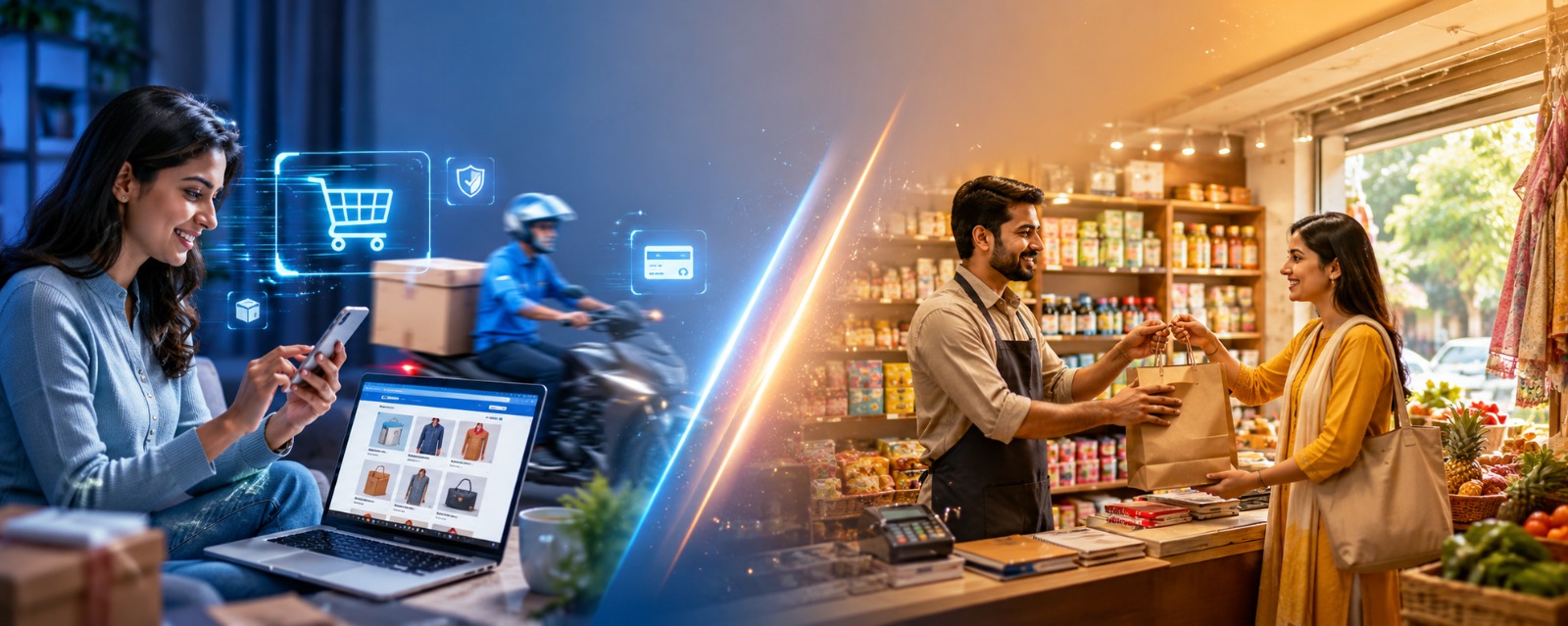 Which one do you prefer, shopping online or purchasing in a local store
